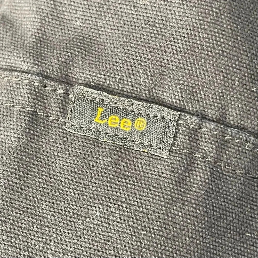 Lee Jacket Mens Large Full Zip Canvas Work Hooded Black Premium Select Lined - Picture 2 of 14